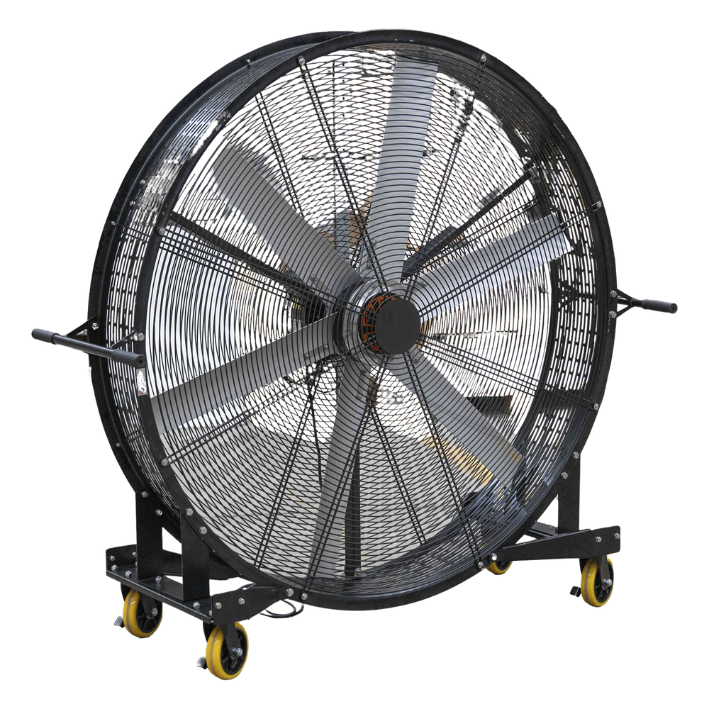 Ventilador Industrial Móvil Ultra Silencioso de 1.5 m y 127 Vca, Ideal para Almacenes, Hangares, Líneas de Producción, Gimnasios