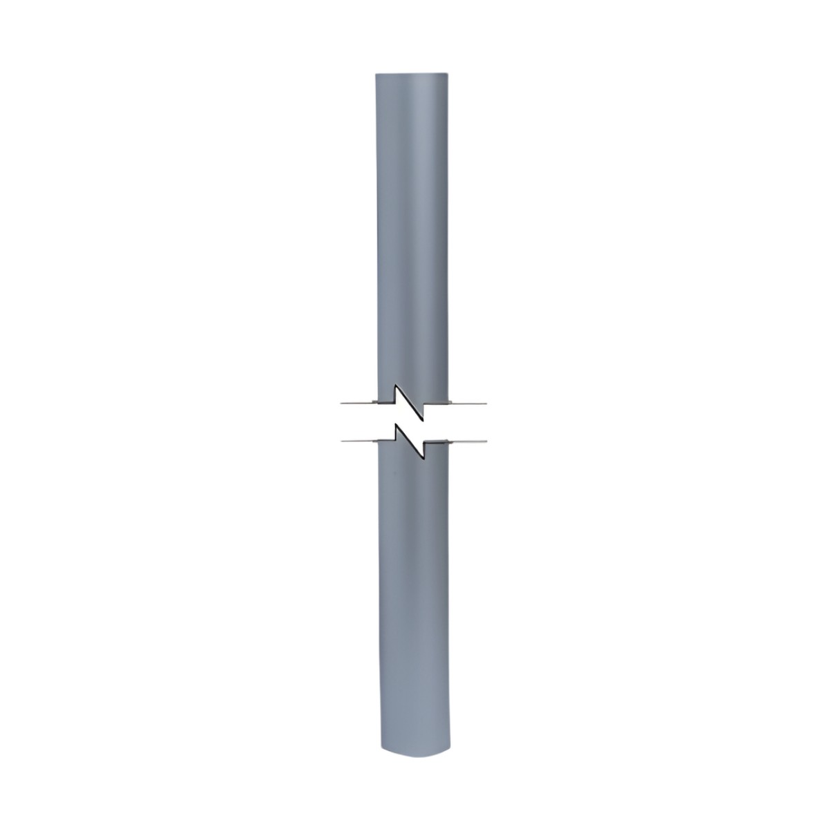 Mástil de Aluminio de 2" cal. 18  de 3 Metros de Longitud.