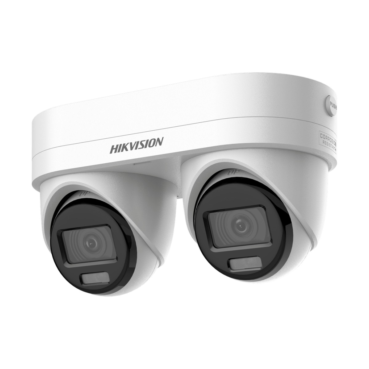 PanoVu Series / Lente Dual de 4 Megapixel / 2 Lentes Fijos de 2.8 mm / Recomendado para Pasillos o Esquinas / IP67 / IK10 / PoE / WDR 120 dB / Dual Light (30 mts IR + 30 Mts Luz Blanca) / Micrófono y Bocina Integrada / Micro SD / ACUSEEK