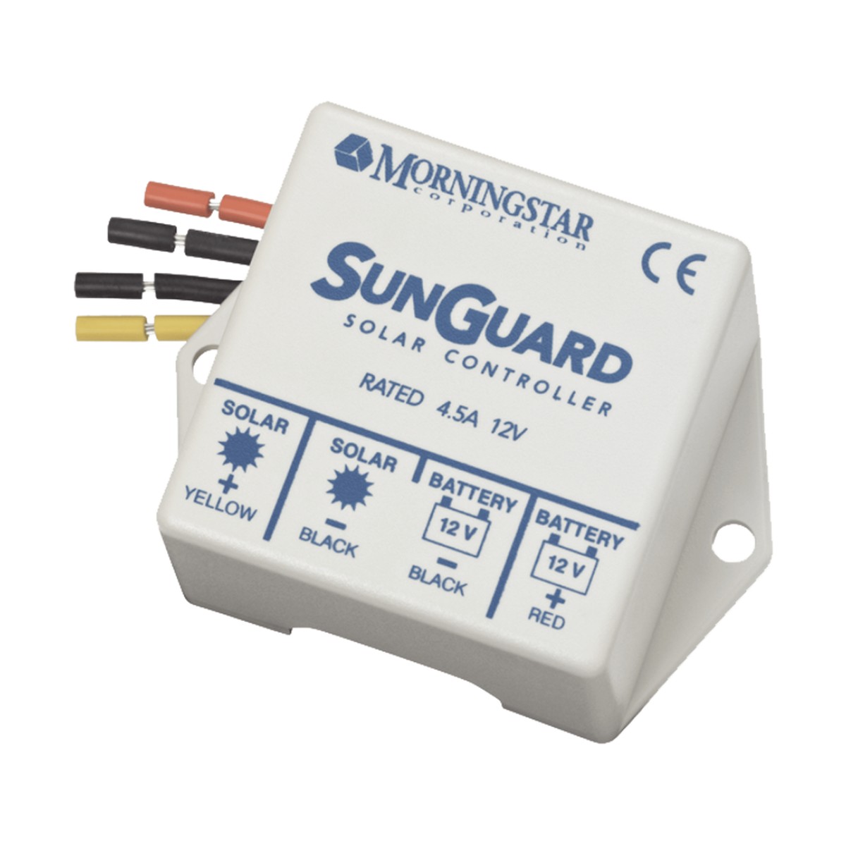 Controlador de Carga Solar PWM SunGuard 4.5 A / 12 VCC / Compensación de Temperatura / 100% Estado Sólido / -40°C a +85°C