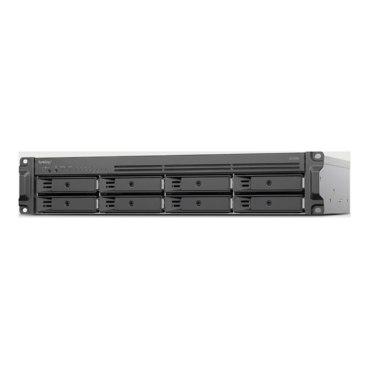 Rack NAS 2U / 8 Bahías / AMD Ryzen V1500B 2.2 GHz / 2.5GbE / M.2 NVMe / Escalable a 12 Bahías