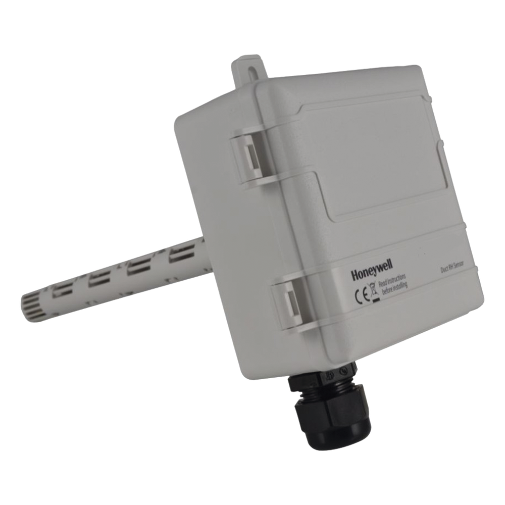 Sensor de humedad y temperatura para montaje en ducto, termistor 20 kOhm, precisión 2% HR, salida seleccionable