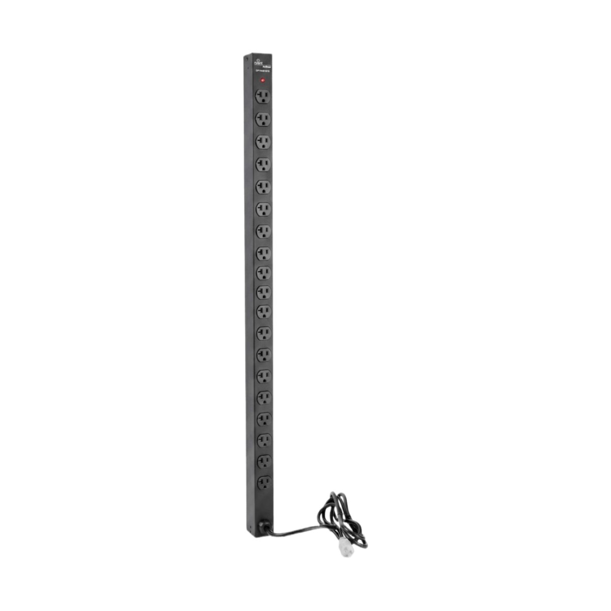 PDU Vertical para Rack con 18 Tomas NEMA 5-15R, 15A, 1.22 m (48 in) de Altura, Acero Color Negro