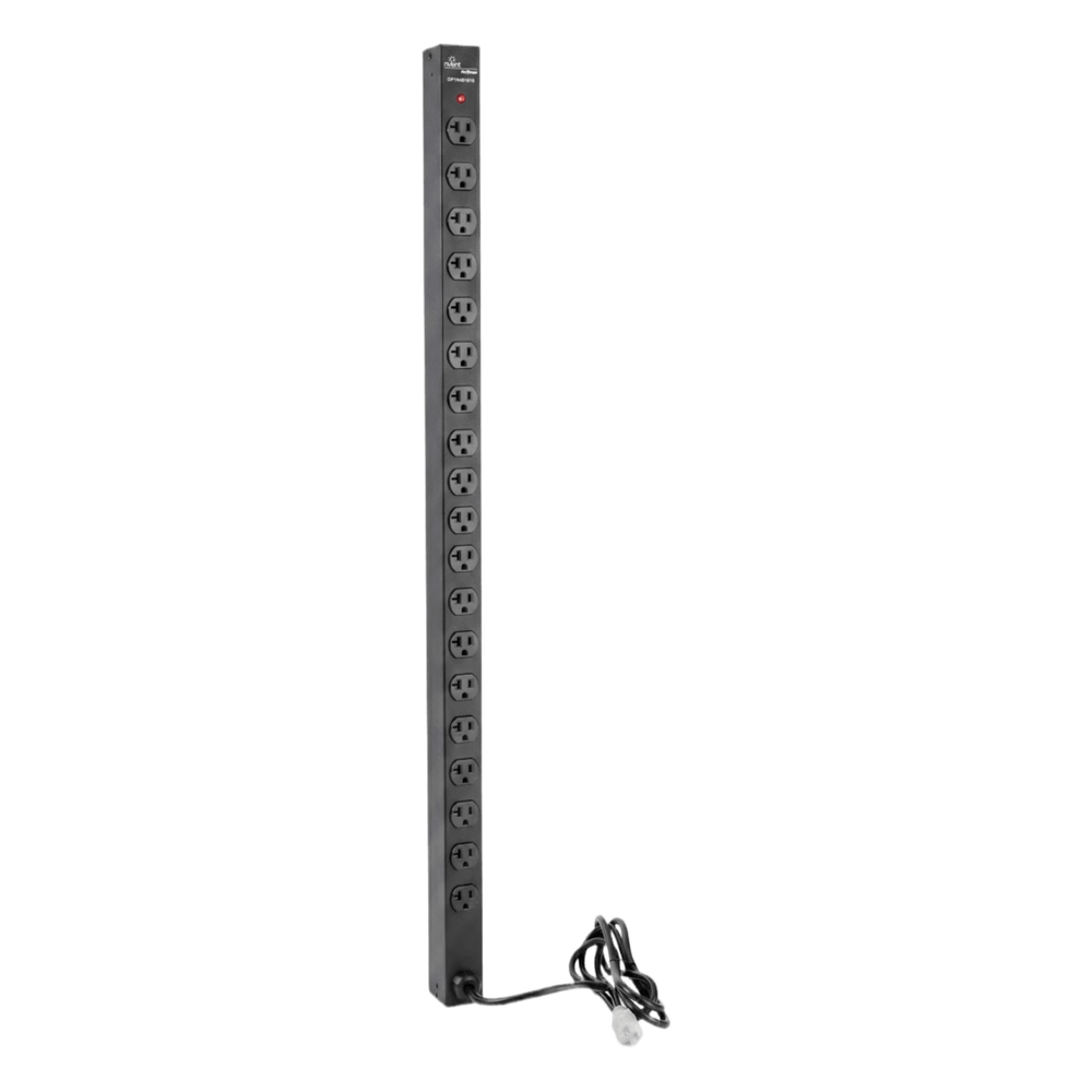 PDU Vertical para Rack con 18 Tomas NEMA 5-15R, 15A, 1.22 m (48 in) de Altura, Acero Color Negro