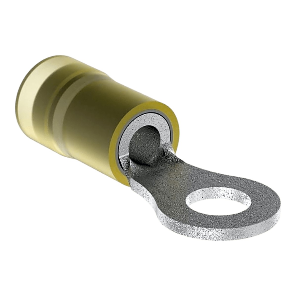 Zapata Terminal Aislada de Ojillo para Calibre 10 AWG. Paquete de 500pz