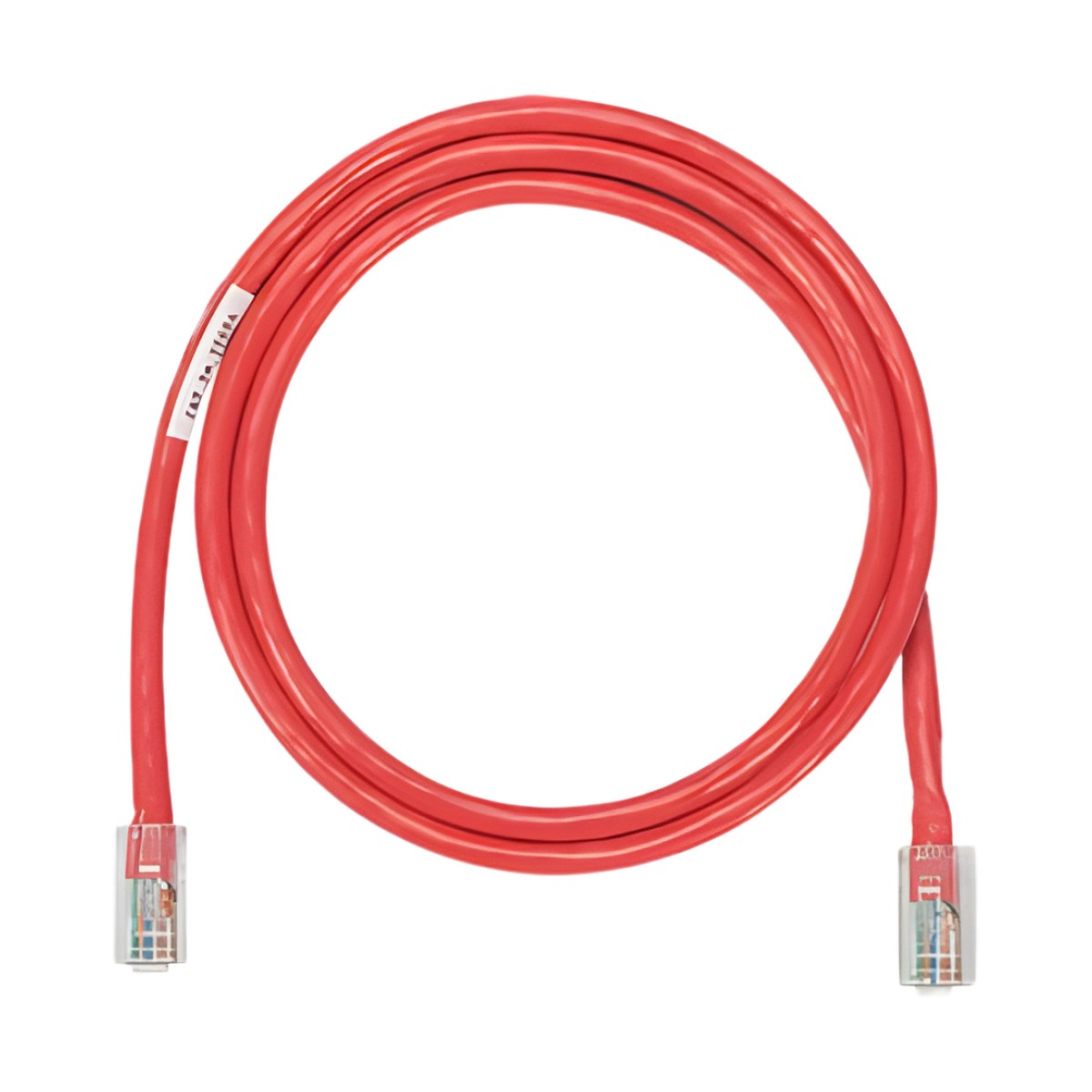Cable de Parcheo UTP Categoría 5e, con Plug Modular en Cada Extremo - 3 Metros (9.84 Pies) - Rojo