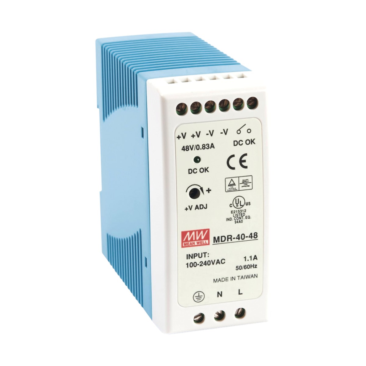 Fuente de poder Industrial Riel Din 48Vcc, 40W