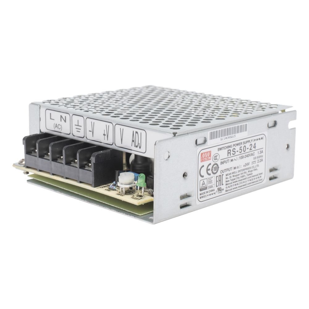 Fuente de Poder Industrial Conmutada 50W de Potencia, 24Vcc, 2.2A
