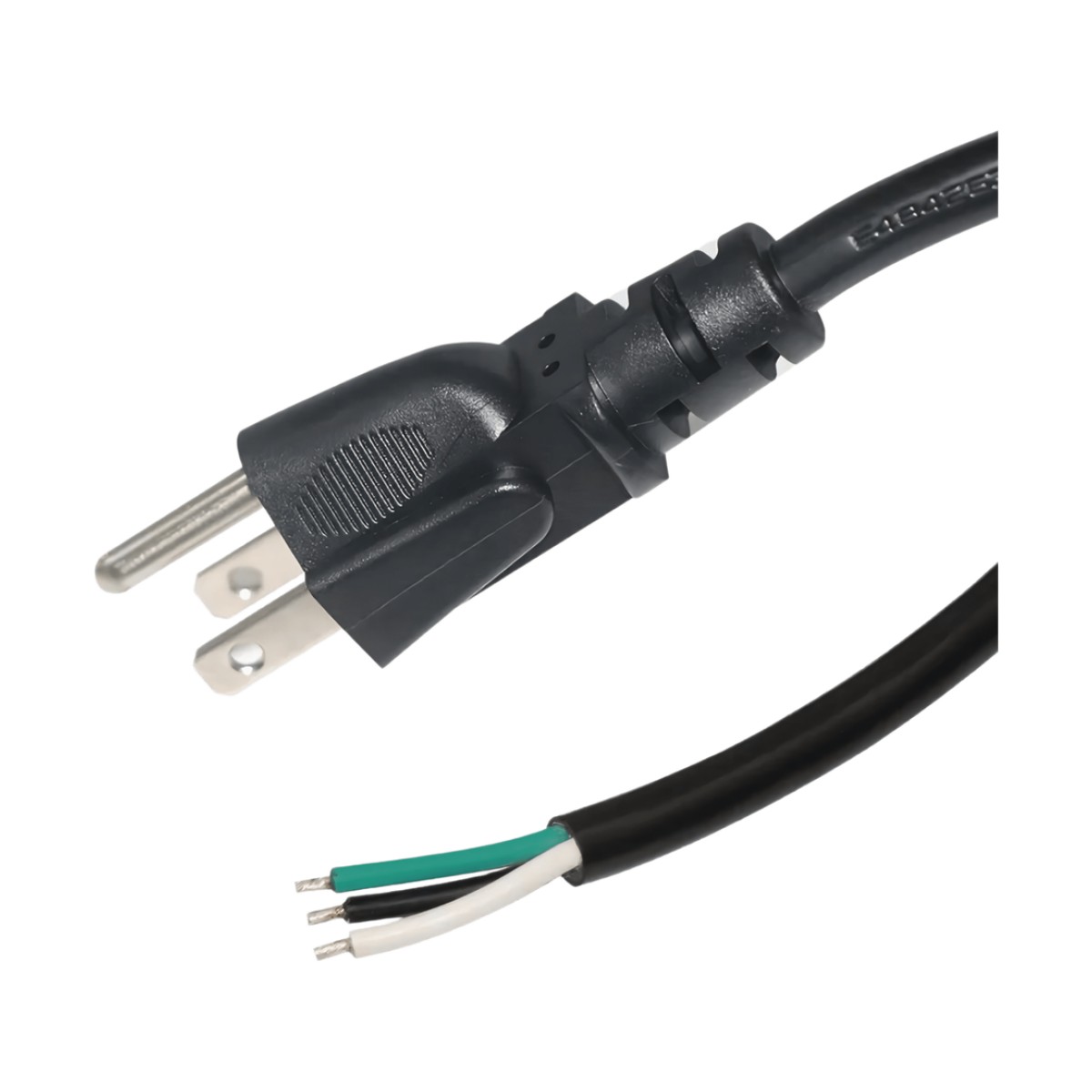 Cable de Alimentación Eléctrica para 120-240 Vca | 1.8 Metros (5.91 Pies) | 3 Fases | Cables Libres