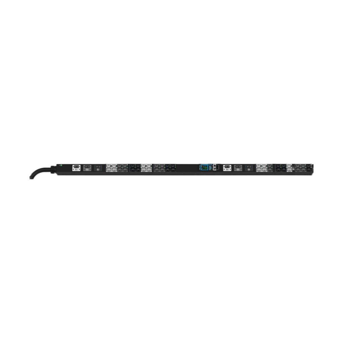 PDU Inteligente MSPO Advantage / 42 Tomas C13/C15/C19/C21 4-en-1 / 208 Vca Trifásico 3P Delta 50 A / 14.4 kVA / Monitoreo y Switcheo por Toma / 0U Vertical 1.78 m (5.8 ft)