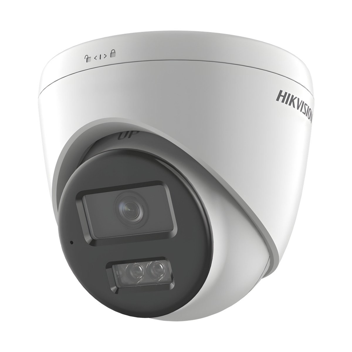 [Dual Light] Turret IP 8 Megapixel (4K) / Lente 2.8 mm / 30 mts IR + 30 mts Luz Blanca / Micrófono Integrado / ACUSENSE Lite / Exterior IP67 / H.265 / PoE / ONVIF / Micro SD