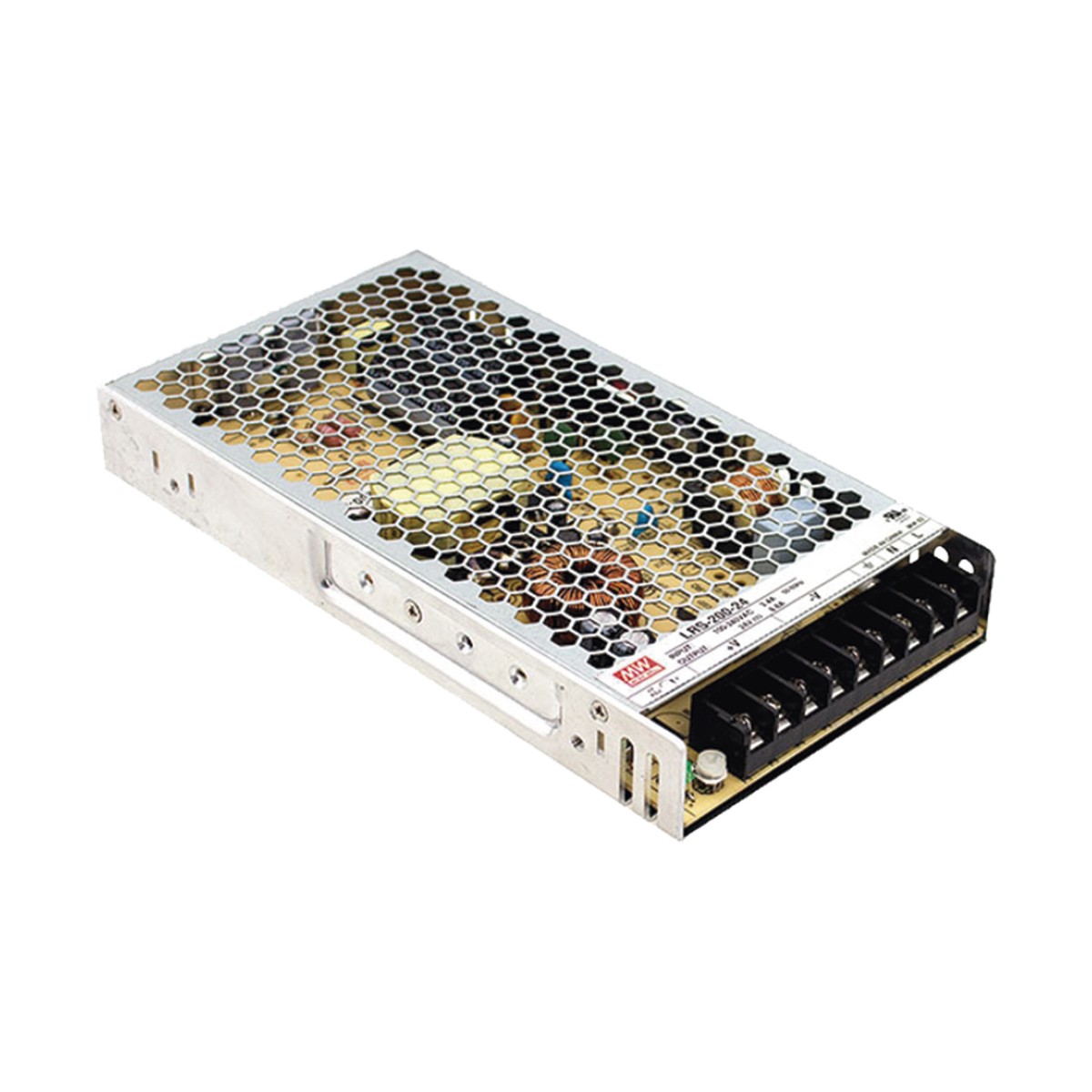 Fuente de poder conmutada / 200W / 5Vcc / 40A / Entrada: 90-132Vca o 180-264Vca seleccionable / Montaje en chasis