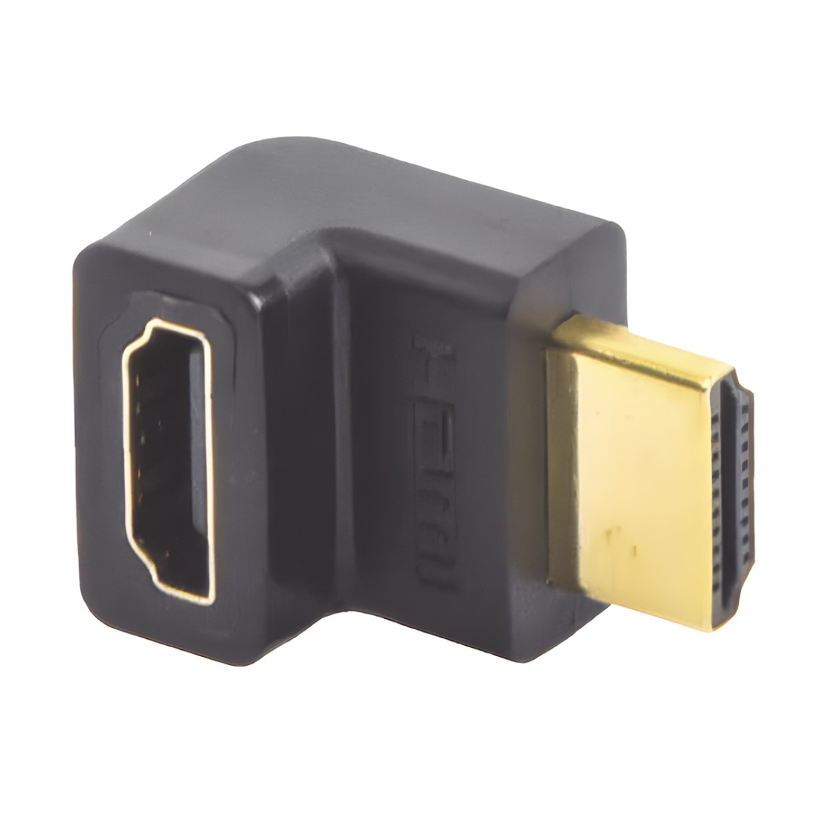 Adaptador HDMI de 90 Grados Macho a Hembra / Hacia Arriba / HDMI 2.0 4K@60Hz / Proporciona Flexibilidad Sin Doblar los Cables HDMI
