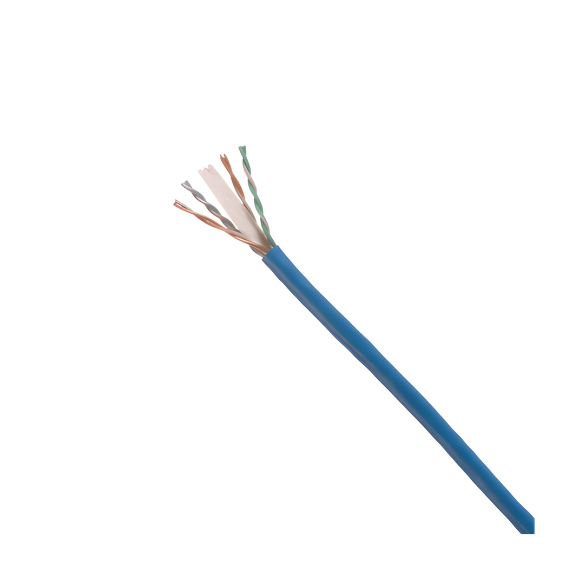 Bobina de Cable UTP 305 Metros (1000 Pies) de Cobre, TX6000 PanNet, Reelex, Azul, Categoría 6 (24 AWG), PVC (CM), de 4 Pares
