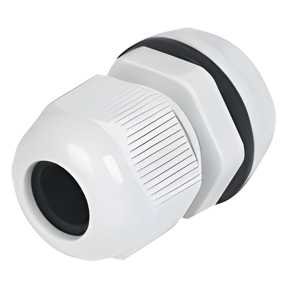 Conector Plástico Tipo Glándula para Cable de 12 a 15 mm de Diámetro.
