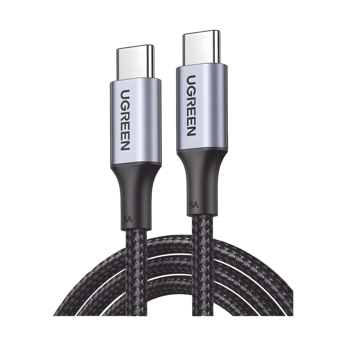 Cable USB-C a USB-C | 3 Metros | Carga Rápida de hasta 100W | Transferencia de datos 480 Mbps | PD3.0 | QC4.0/3.0/2.0 | FPC | AFC | Protección Integrada| Caja de Aluminio | Nylon Trenzado | Amplia Compatibilidad | Color Negro.