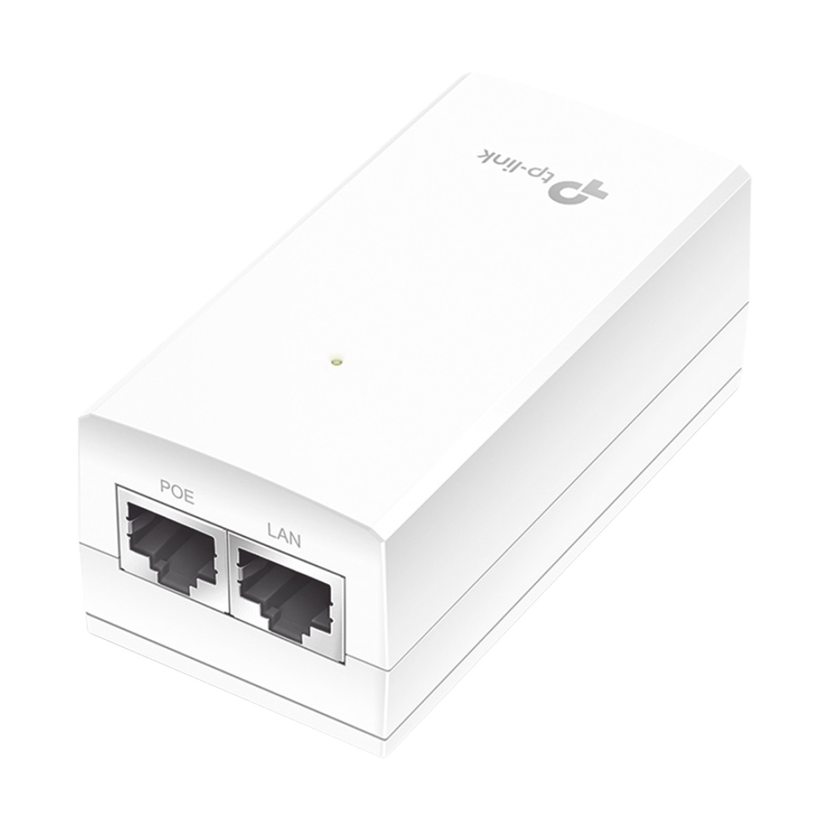 Inyector PoE Pasivo de 24V / 2 puerto 10/100/1000 Mbps / Plug and Play / Montaje en Pared