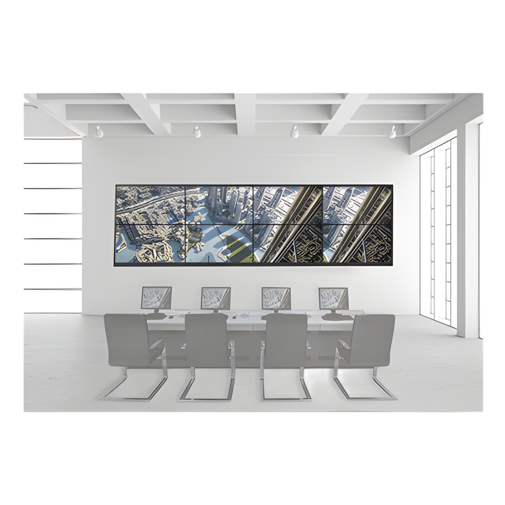 Kit Videowall 4x2 / Incluye 8 Pantallas de 55" / Decoder / Base de Pared