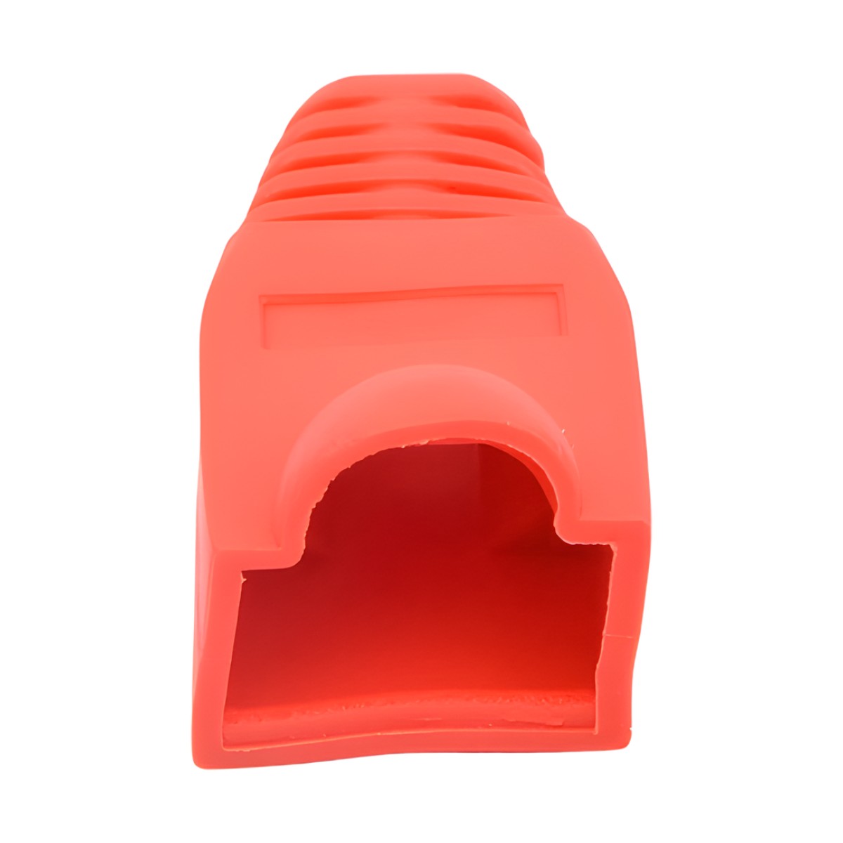Bota Plástica para Protección de Plug RJ45, Color Rojo
