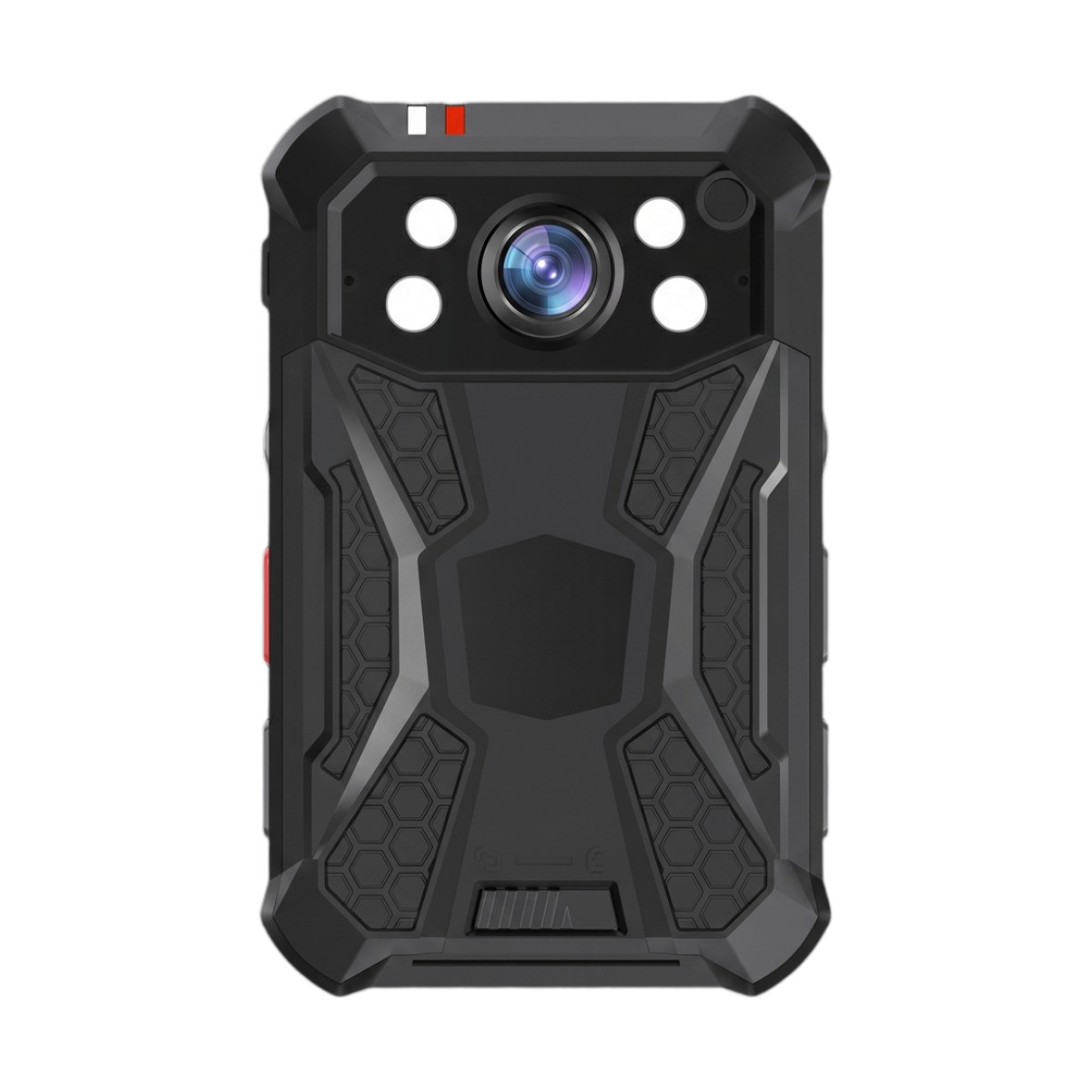 Body Camera Portátil / Grabación a 2K / Pantalla 2.4" LCD / IP68 / H.265 / 64GB de Almacenamiento / GPS / WIFI / 3G y 4G / Fotos de Hasta 40 Megapixel / Micrófono Integrado