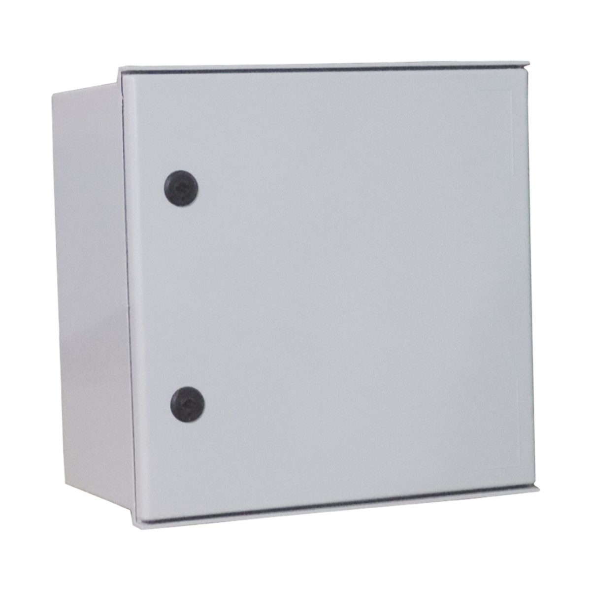 Gabinete de Poliéster IP65 Uso en Intemperie (400 x 400 x 200 mm) con Placa Trasera Interior de Plástico (Incluye Chapa y Llave).