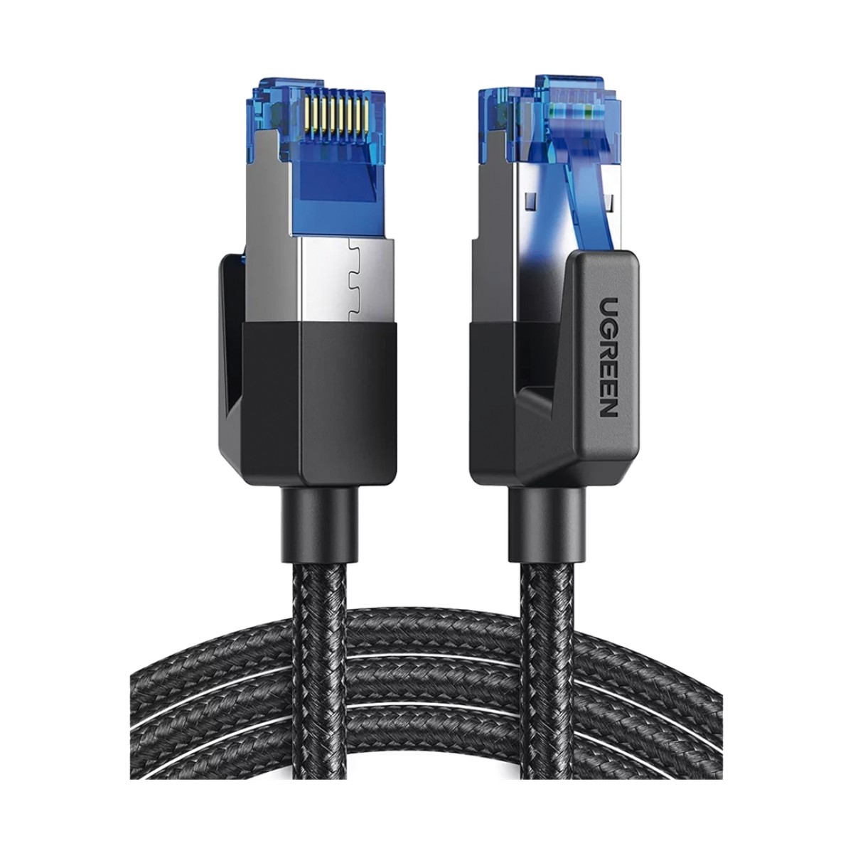 Cable Ethernet Cat8 CLASS F/FTP Redondo con Malla de Nylon 2 Metros (6.56 Pies)