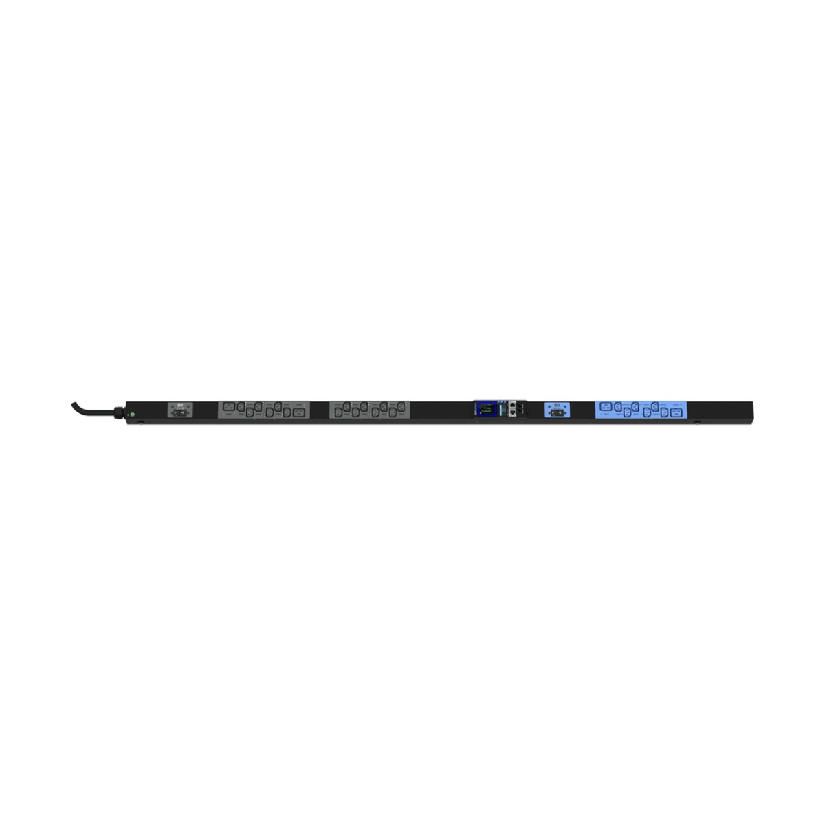 PDU Inteligente Enlogic Advantage MS / 24 Tomas (20) C13 + (4) C19 / 208 Vca Monofásico 30 A (24 A) / 5.0 kVA / Monitoreo por Entrada y Switcheo por Toma / 0U Vertical 1.75 m (5.7 ft)