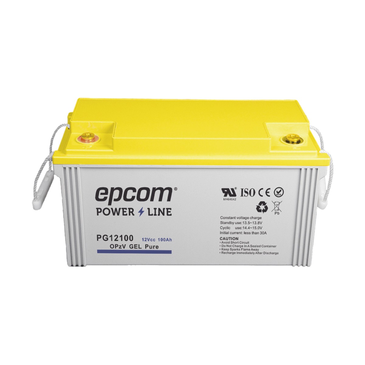 Batería GEL Puro OPzV Ciclo Profundo / 12 Vcc / 100 Ah / Aplicaciones Fotovoltaicas y de Respaldo
