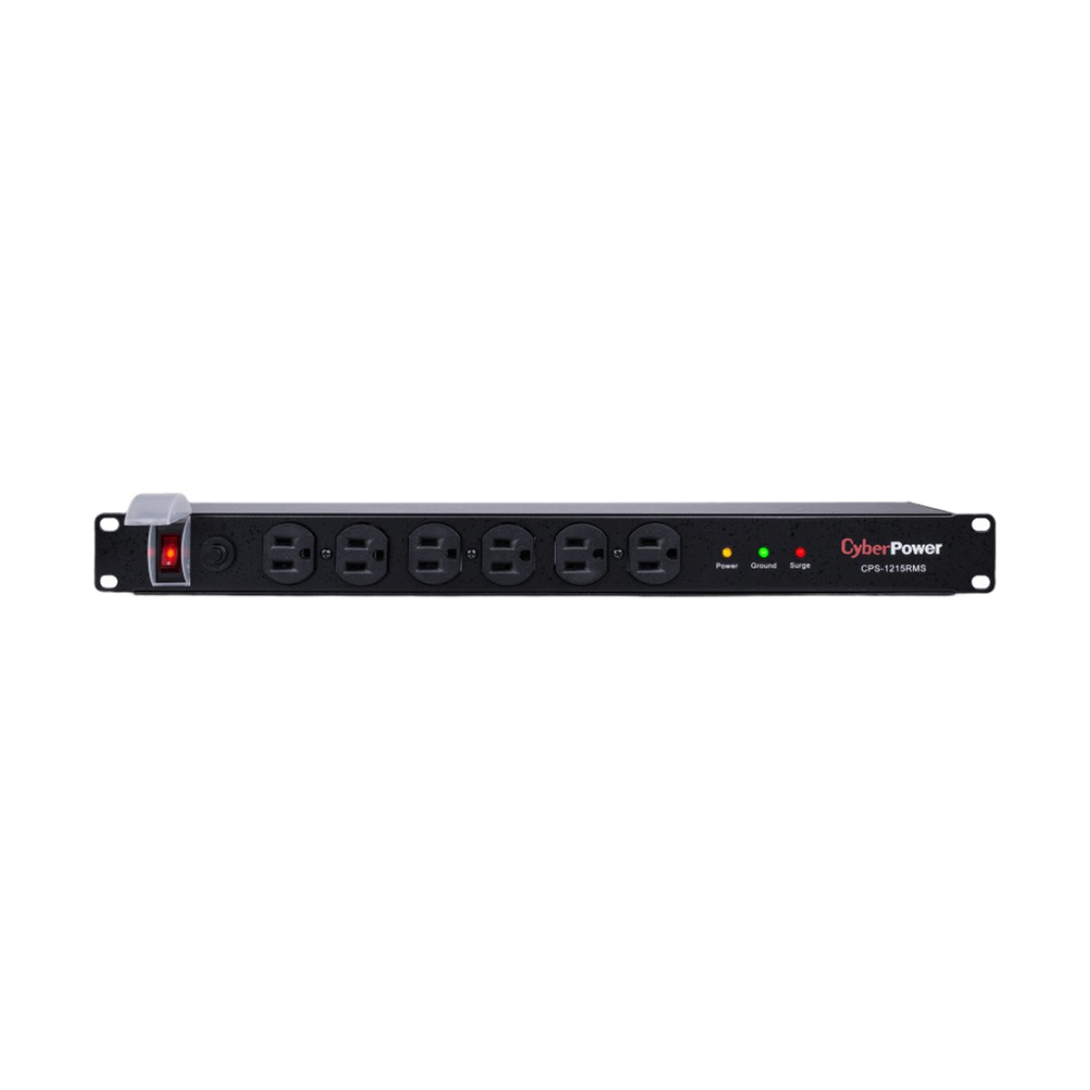 PDU Básico Para Distribución de Energía con Supresor de Picos, Con 12 Tomas NEMA 5-15R Traseras, 1UR, 15 Amp, 120 Vca, 1800 Joules de Protección