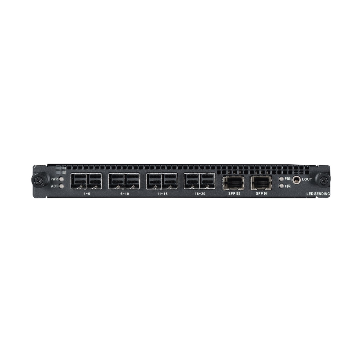 Tarjeta de Salida LED 4 miniSAS / 20 Puertos 1G + 2x10G Óptico / 10.4 MP / Compatible Serie DS-C30S (V2)