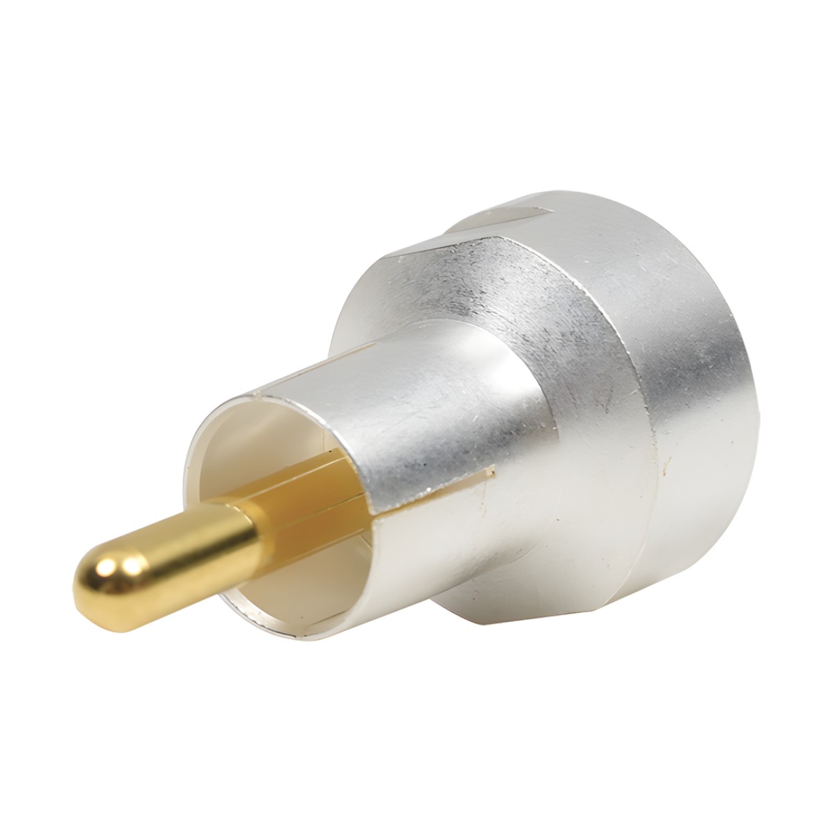 Adaptador UNIDAPT Hembra a RCA Macho. Plata / Oro / Teflón.