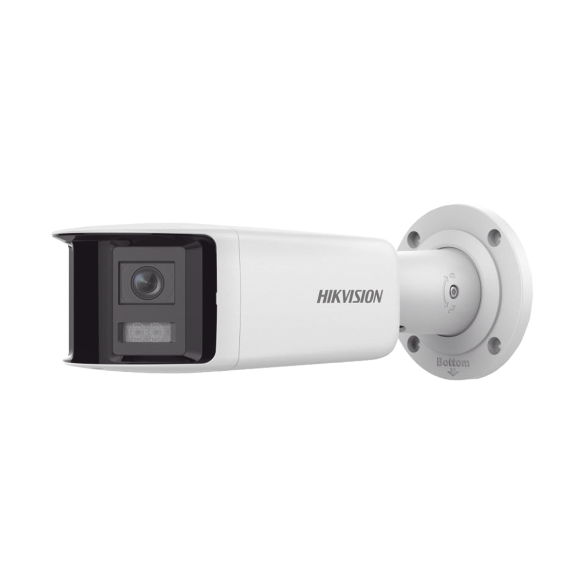 [FlexVu] [PROTECCIÓN ACTIVA] Bala IP 4 Megapixel / 2 Lentes de Lente 2.8 mm (Imagen Panorámica 180°) / 40 mts IR / Exterior IP67 / Luz Intermitente y Alerta de Audio / Audio Bidireccional / ACUSENSE / WDR 120 dB / Micro SD