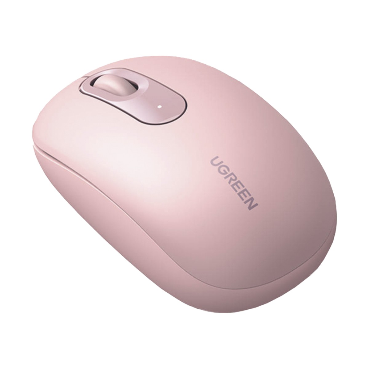 Mouse Inalámbrico 2.4G 800/1200/1600/2400 DPI | Función de 3 botones | Alcance 10m | Silencioso |  Ergonómico | Anti-caída y Anti-interferencias | Batería Alcalina AA incluida  | Color Dusty Pink.