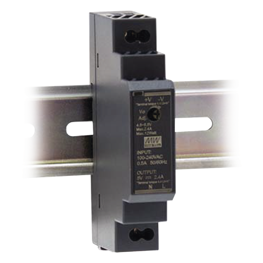 Fuente de Poder Industrial Ultra Delgada Riel Din 12Vcc, 15W