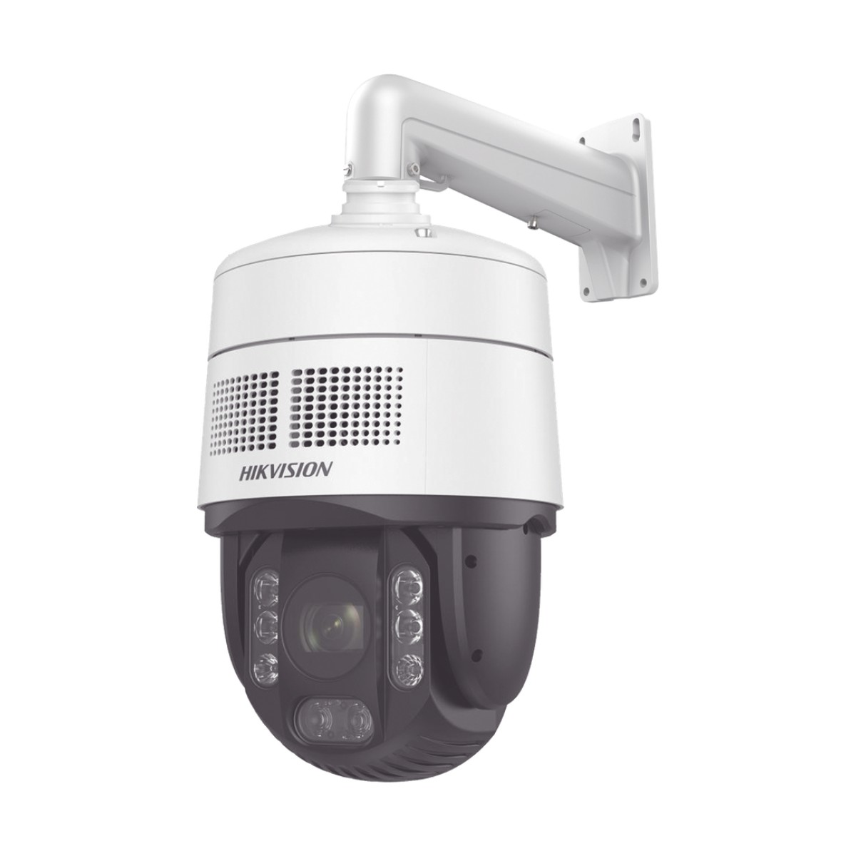[PROTECCIÓN ACTIVA] Domo PTZ IP 4 Megapixel / 32X Zoom / 200 mts IR / Potente Alerta Audible y Luz Estroboscópica hasta 100 Metros / ACUSENSE / IP67 / IK10 /  / Autoseguimiento 2.0 / Hi-PoE / DARKFIGHTER / Rapid Focus / Micro SD