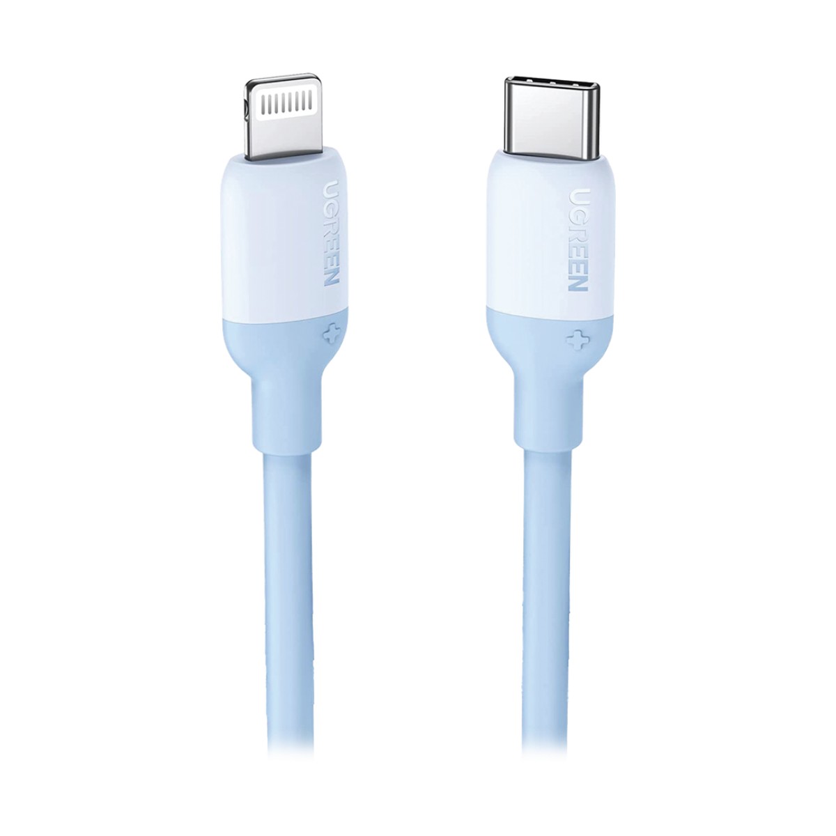 Cable USB-C a Lightning / Certificado MFi / 1 Metro / Adecuado para iPhone, iPad, iPod / Carga Rápida PD 20W /  Sincronización de Datos de hasta 480 Mbps / Goma de Silicona y  TPE. / Suave al Tacto / Color Navy Blue