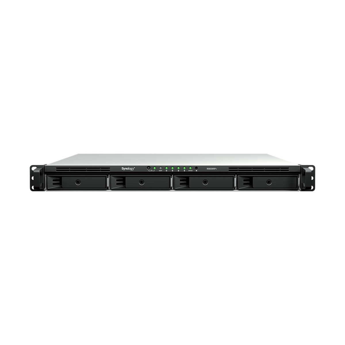 Servidor NAS Rackmount / 4 Bahías Hot-Swappable 1U / 2000/1300 MB/s Lectura/Escritura / 4 Puertos 1GbE RJ45 / PCIe 3.0 x8 / Dual Power Supply Redundante / DSM / Almacenamiento Empresarial