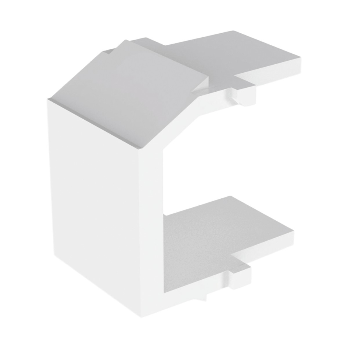 Módulo de Tapa Ciega (Inserto Ciego), Tipo Keystone, Color Blanco, 1 Pieza