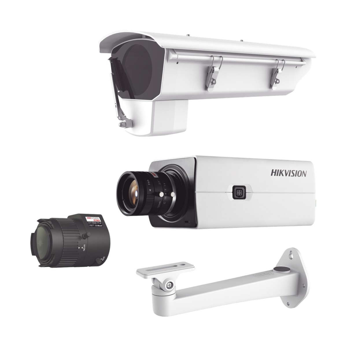 Kit de Cámara IP con Gabinete para Cuartos Frios con Ventilador, Calefacción y Parabrisas Incluye Lente varifocal