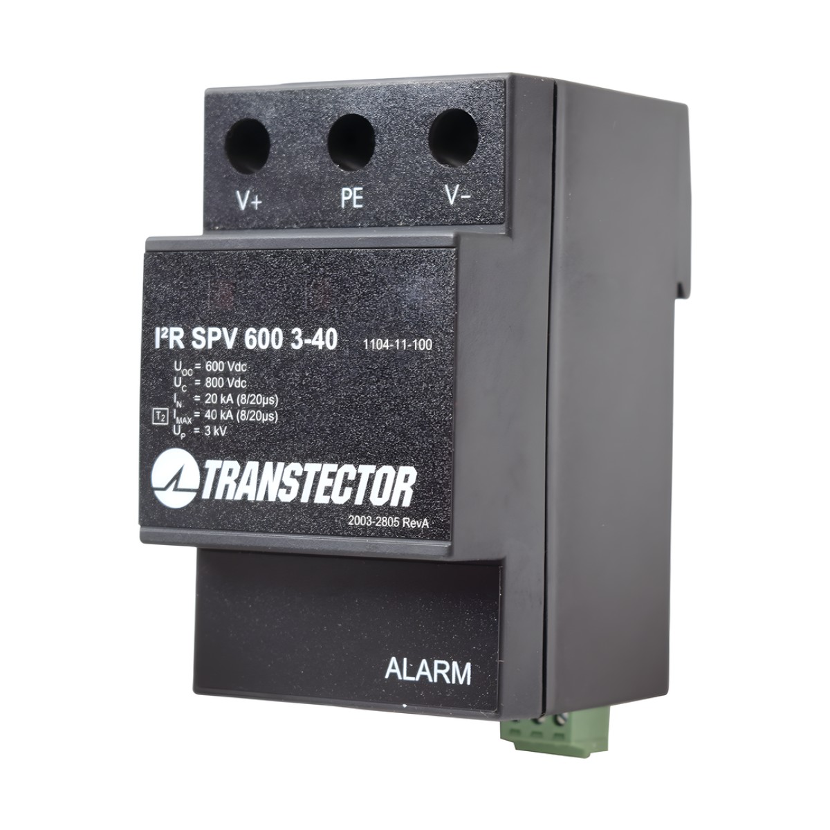 Supresor de Sobretensiones A 600 VDC Tipo 2 En Montaje DIN Rail (1104-11-100)