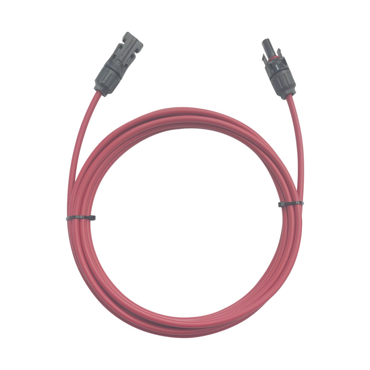 Cable Fotovoltaico / 1 metro / Color Rojo / Calibre 10 AWG / Terminal MC4-Macho y Hembra en  ambos extremos