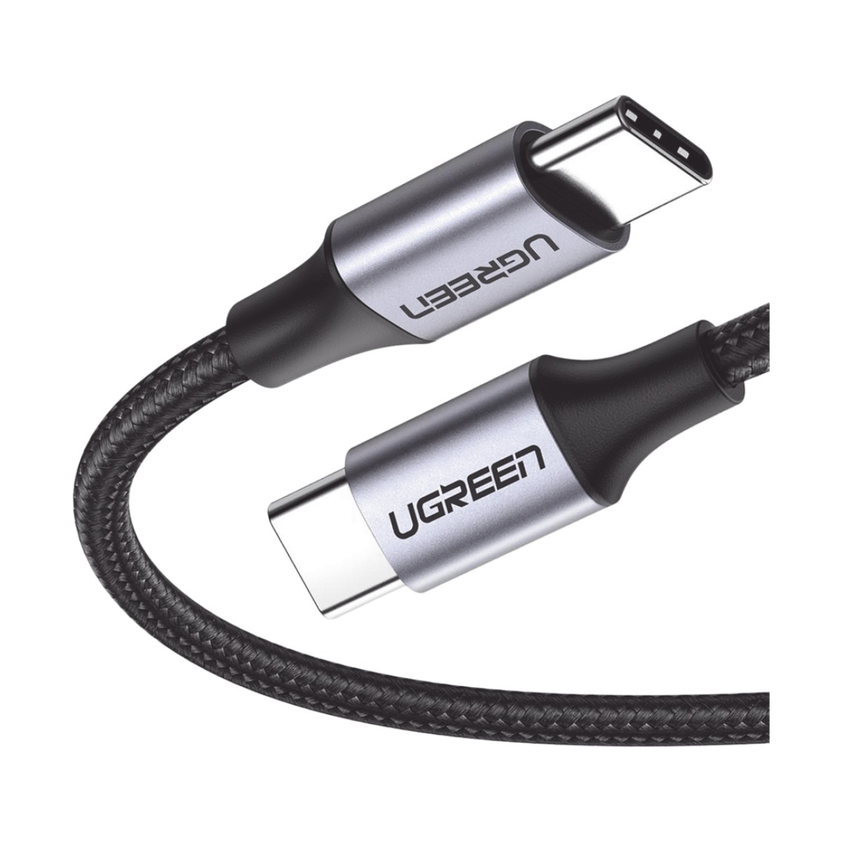 Cable USB-C a USB-C | 1 Metro (3.28 Pies) | Transferencia de Datos de 480 Mbps | Carga Rápida de Hasta 60W | QC 4.0/3.0/2.0 | PD3.0 | FPC | AFC | Protección Integrada | Caja de Aluminio | Nylon Trenzado | Color Negro