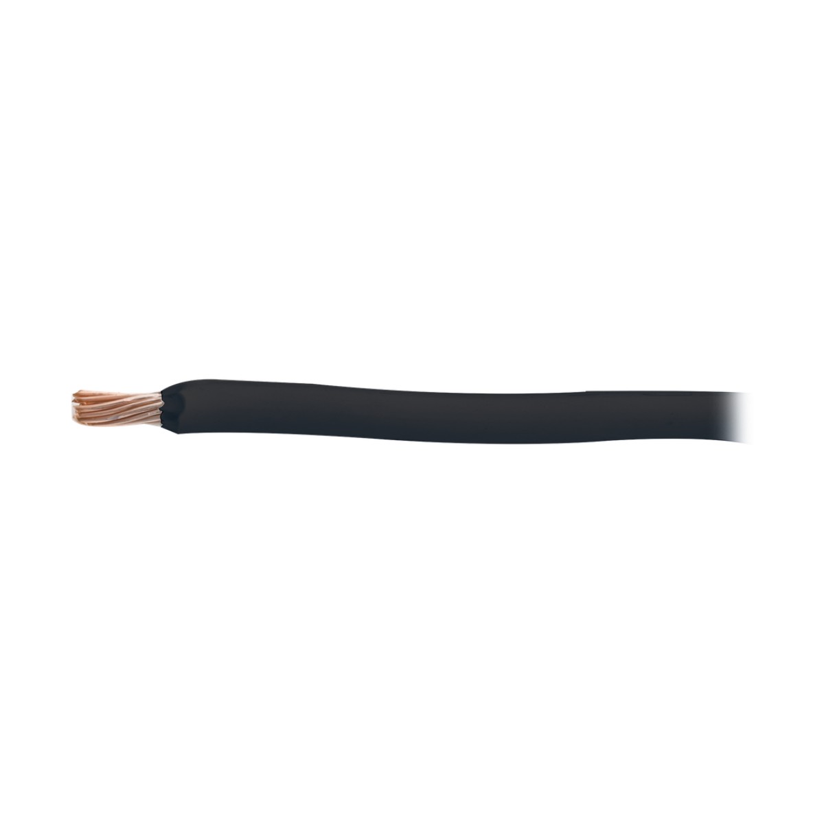 Cable Eléctrico de Cobre Recubierto THW-LS Calibre 6 AWG 19 Hilos Color Negro (100 metros)