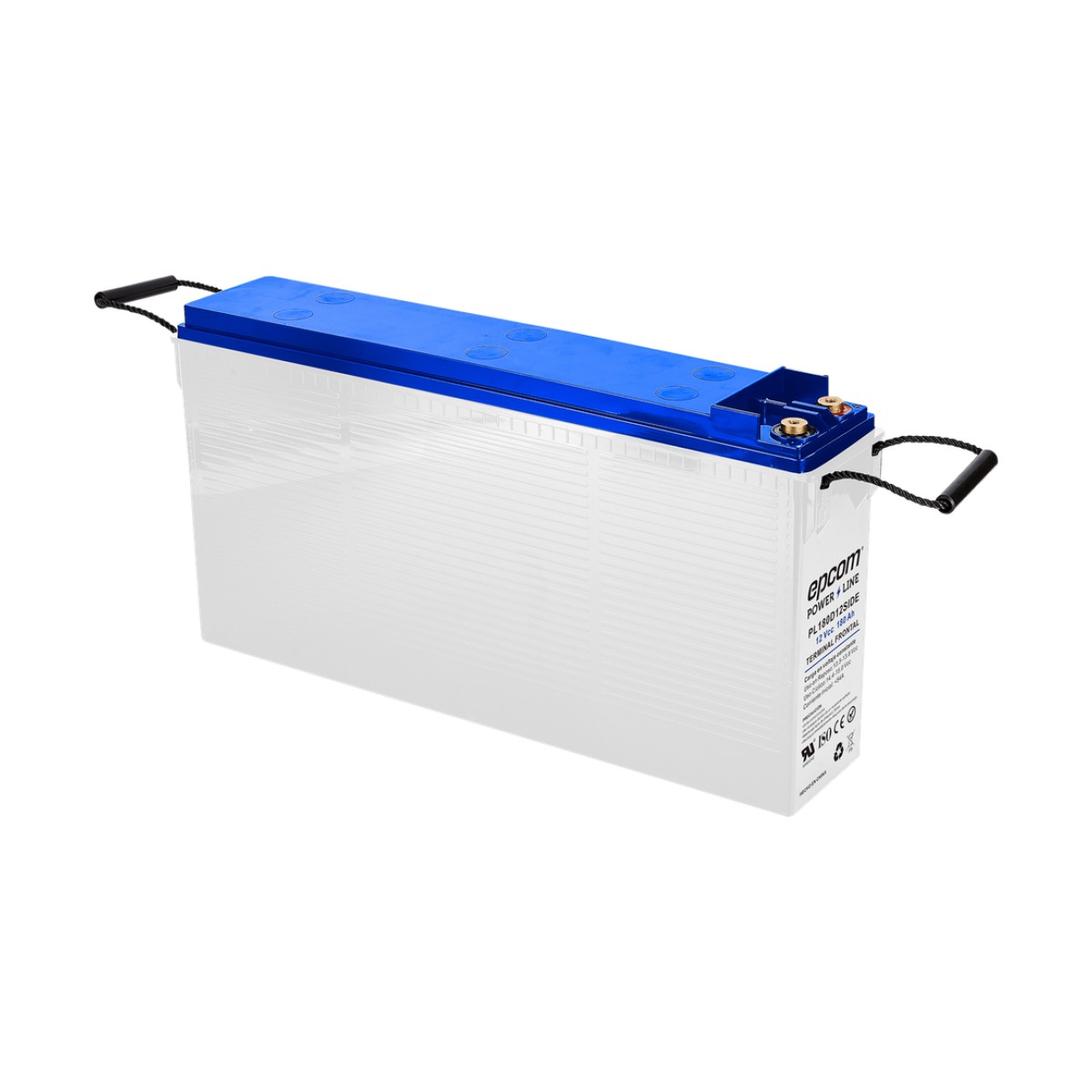 Batería AGM-VRLA Ciclo Profundo / 12 Vcc / 180 Ah / Terminales Laterales T4 / Aplicación Fotovoltaica