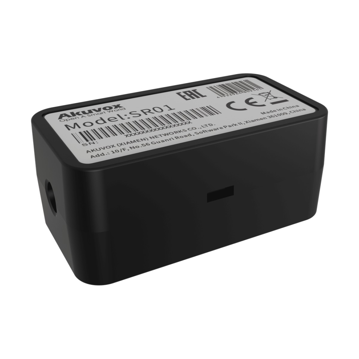 Relevador RS-485 Para Control de Puerta / Protección Contra Vandalismo / Compatible Con Frente de Calle AKUVOX / Agrega Una Puerta al Frente de Calle / Comunicación Encriptada / Compacto / Instalación en Cajas Estándar