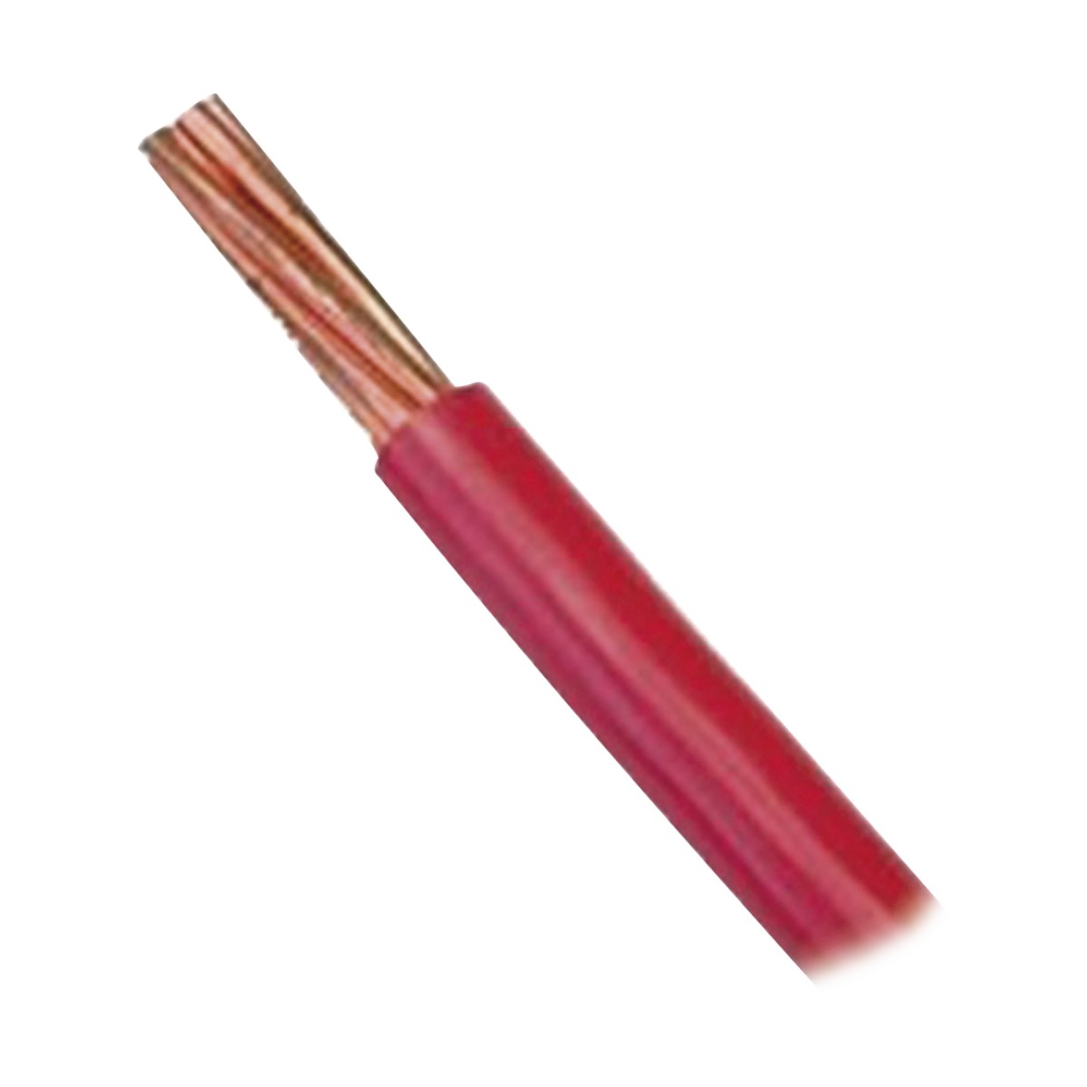 Cable Eléctrico de Cobre Recubierto THW-LS Calibre 4 AWG 19 Hilos Color Rojo (100 metros)