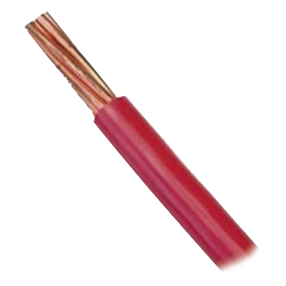 Cable Eléctrico de Cobre Recubierto THW-LS Calibre 4 AWG 19 Hilos Color Rojo (100 metros)