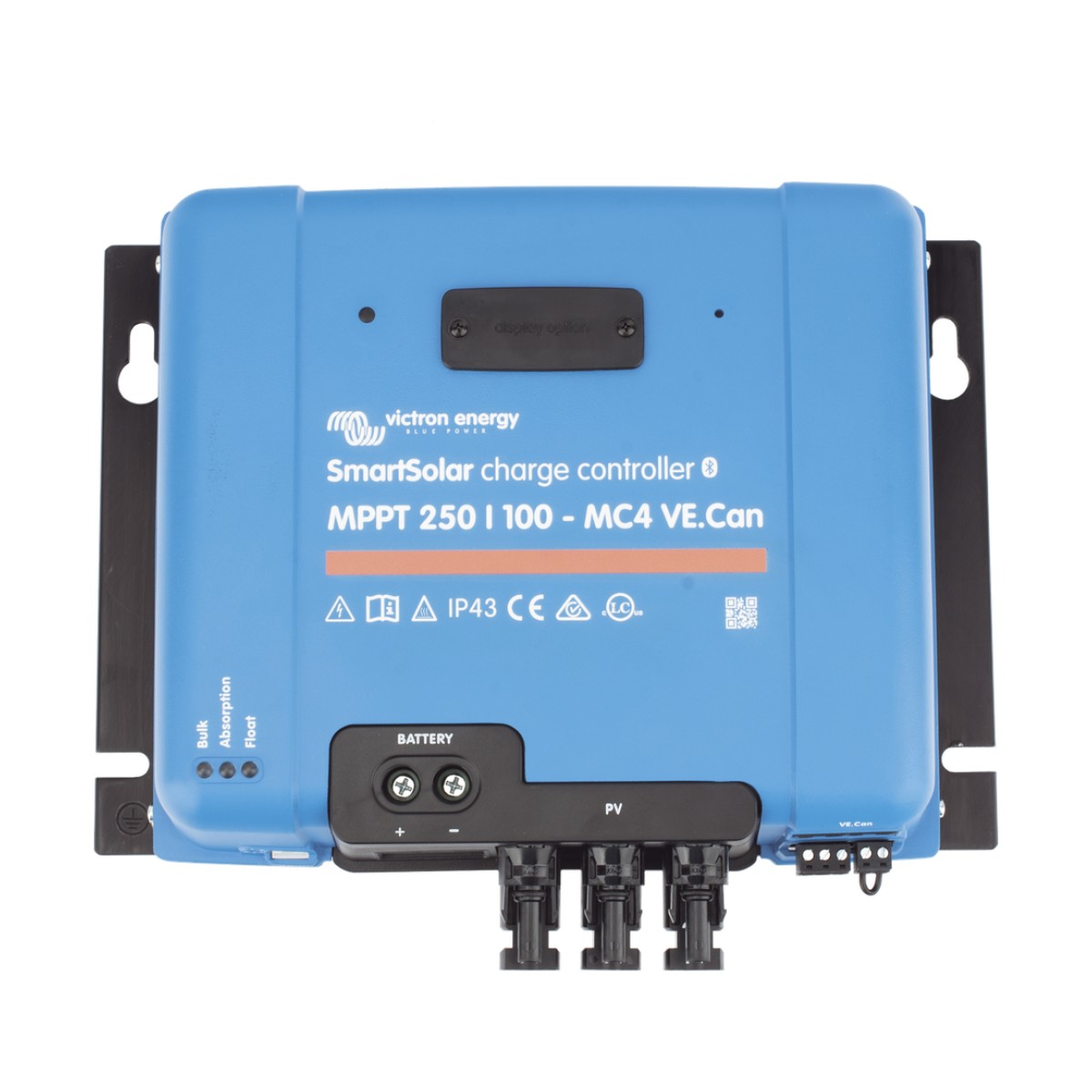SmartSolar MPPT 250/100-MC4. Controlador Solar MPPT 100A, Voltaje: 48 Vcc. Para uso con Inv. Cargadores Victron