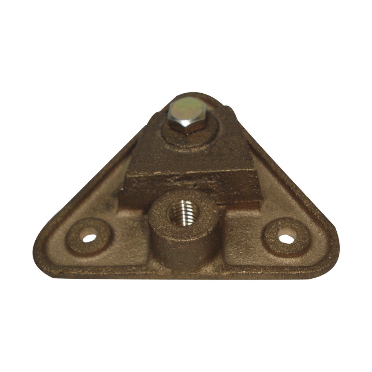 Base Triangular para Punta Pararrayo Maciza.