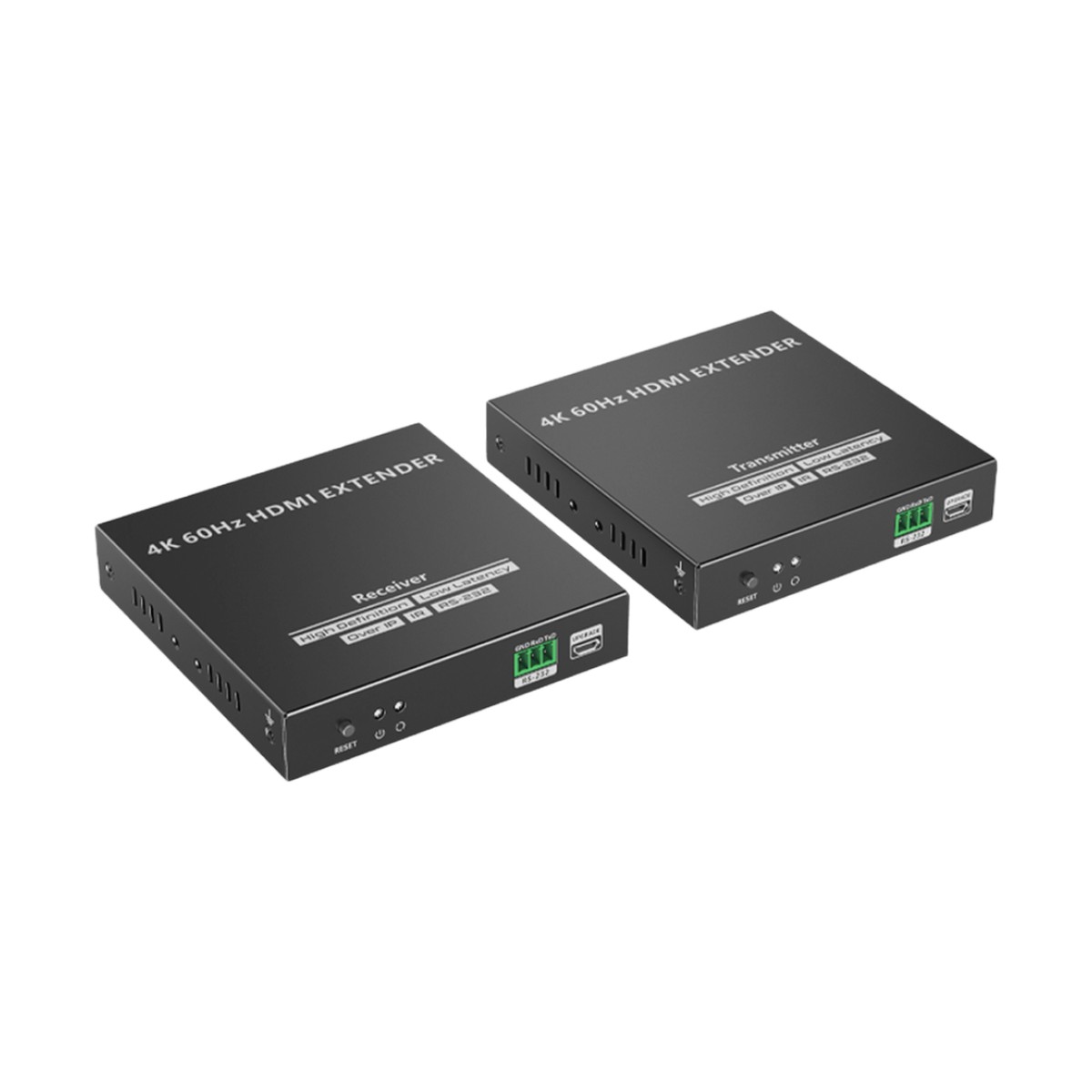 Kit Extensor HDMI para distancias de 120 metros | Soporta resolución 4K @60Hz | Cat 6, 6a y 7 | Salida Loop en el Tx para visualización local | Soporta control remoto del equi